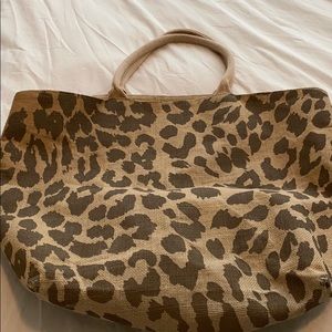 Large reusable grocery tote or beach bag